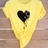 Heart Print Tee Shirt FD7J0