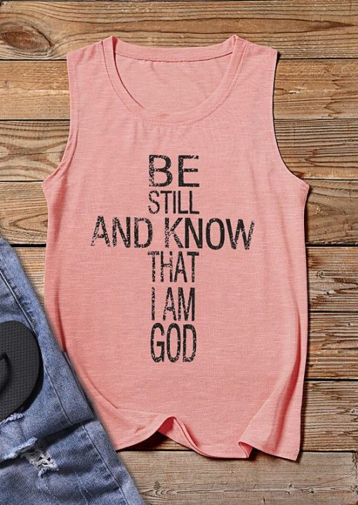 I Am God Cross Tanktop FD22J0