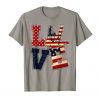 Love American Flag Tshirt EL27J0