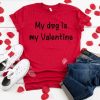 My Dog is my Valentine Tshirt EL