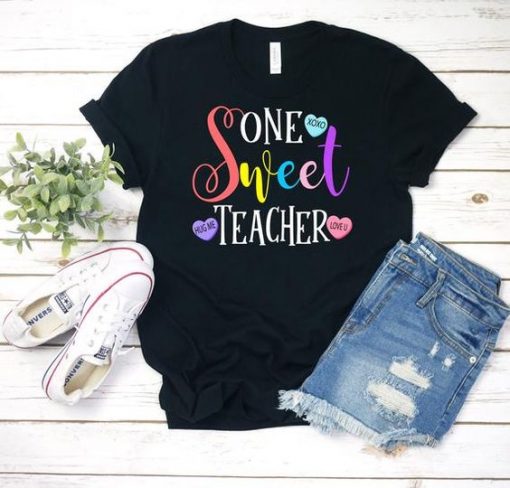 One Sweet Teacher T Shirt SR22J0