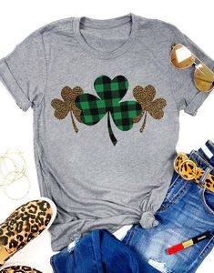 Plaid Leopard Tshirt EL30J0