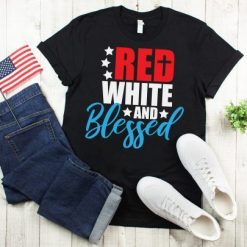 Red White and Blessed tshirt FD27J0