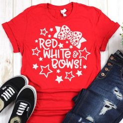 Red White and Bows Tshirt FD27J0