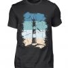 Retro Leuchtturm Ostsee Tshirt Fd13J0