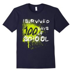 Survived 100 Days School Tshirt FD17J0