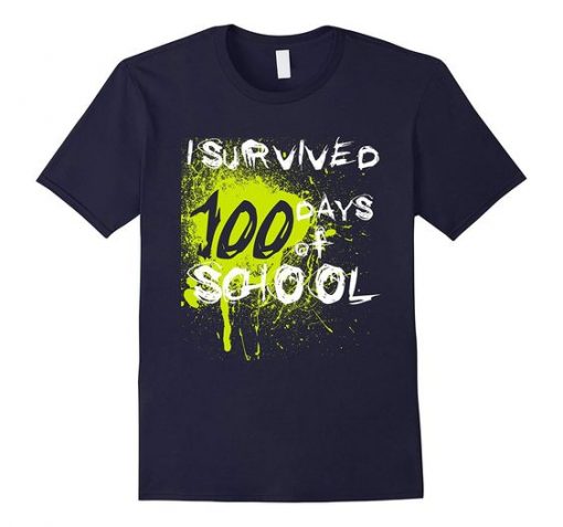 Survived 100 Days School Tshirt FD17J0