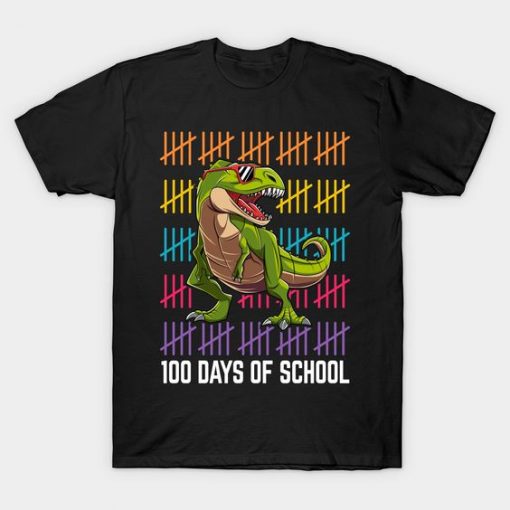 T Rex Happy 100 Days Tshirt FD17J0