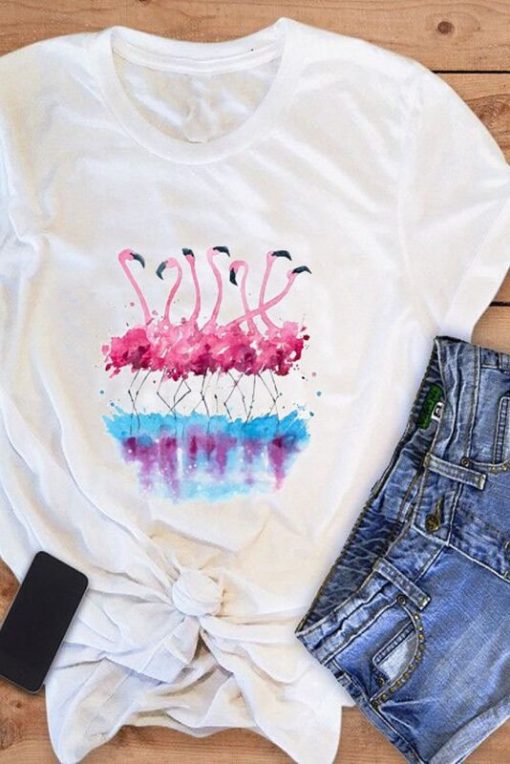 Women's Flamingo Summer T-Shirt FD13J0