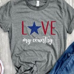 love my Country Tshirt Fd27J0