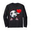 Dabbing Soccer Heart Swetshirt EL5F0