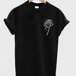 Flowers balck T-Shirt MQ08J0