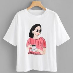 Girl Coffee T-Shirt FD6F0