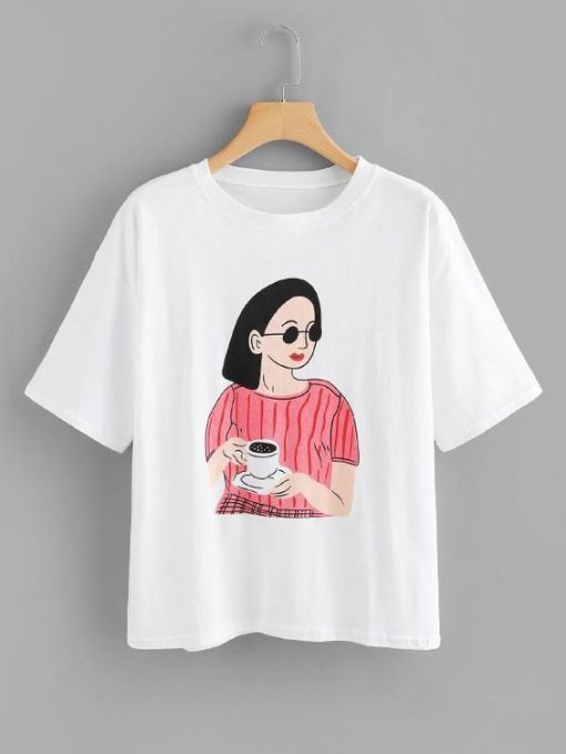 Girl Coffee T-Shirt FD6F0