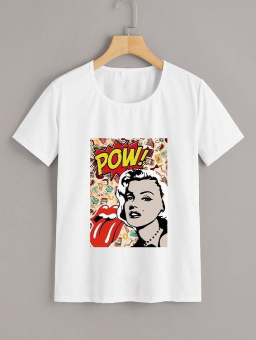 Girl Figure POW T-Shirt FD5F0