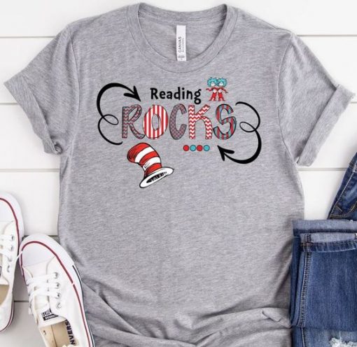 Reading Rocks Dr Seuss Tshirt FD25F0