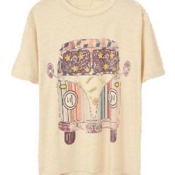 Cartoon Car Print Tshirt TY31M0