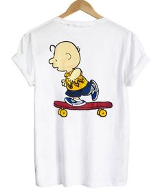 Charlie Brown Skateboard Tshirt Ty31M0