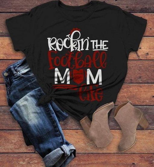 Football mom T Shirt SR29F0