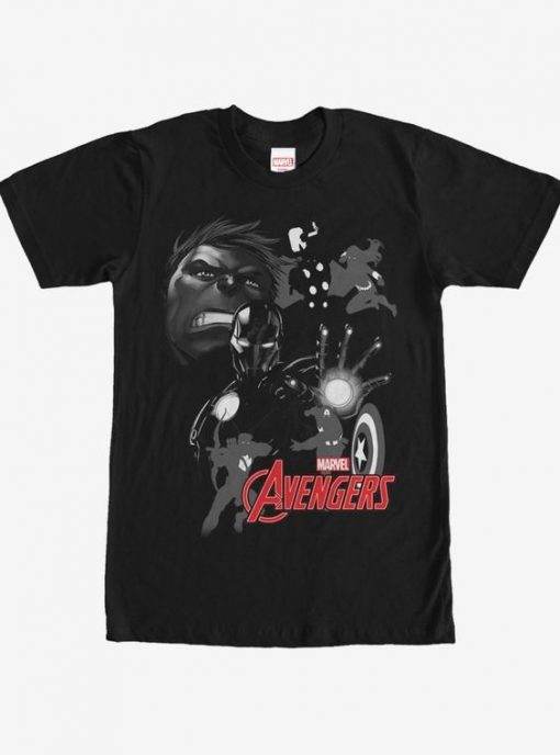 Marvel Avengers Grayscale T-Shirt YT18M0