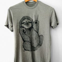 Peace Out Sloth Tshirt TY11M0