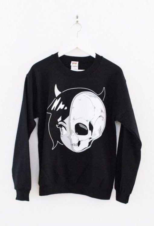 Anime Black Sweatshirt TK27JN0