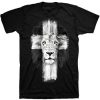 Lion Cross Christian T-Shirt LE5JN0