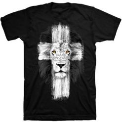 Lion Cross Christian T-Shirt LE5JN0