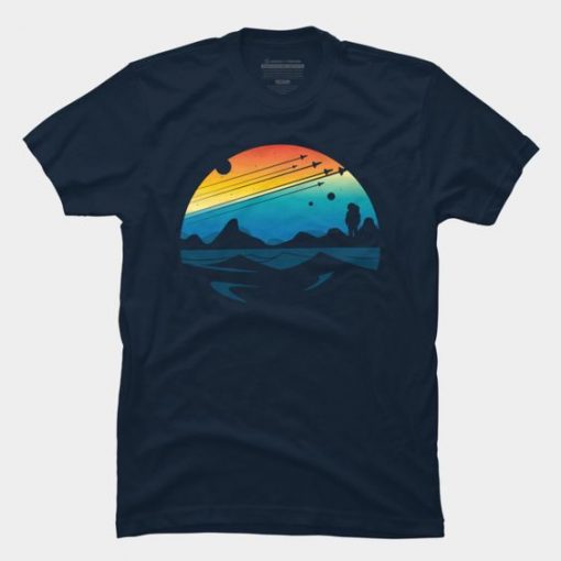 Scenic colorful space Tshirt FD4JL0