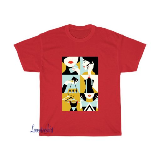 Girl Art illustration T-shirt FD4D0