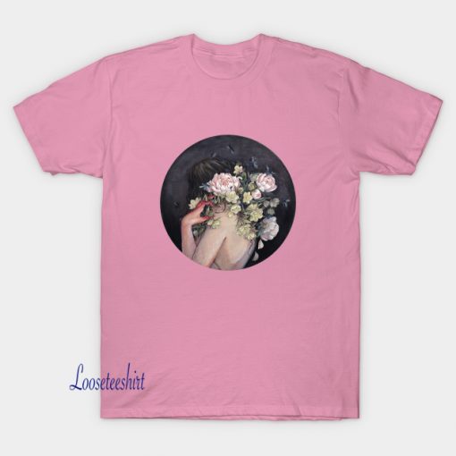 Girl Flower Vintage Art T-Shirt FD3D0