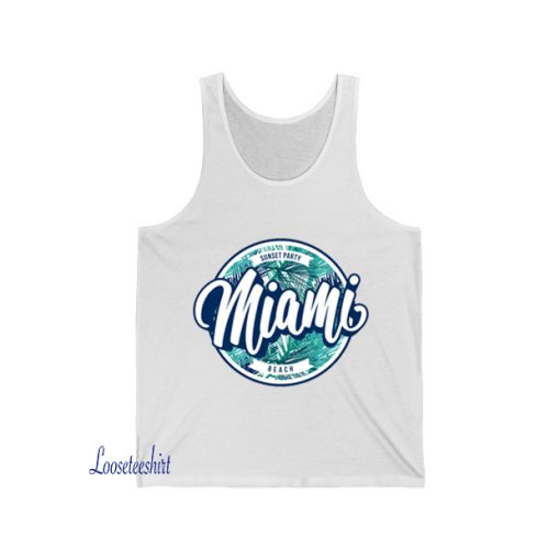 Miami Beach Badge Tank Top AL28D0