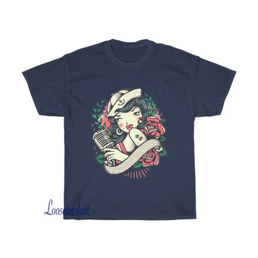 Pinup girl vintage tattoo T-Shirt EL23D0