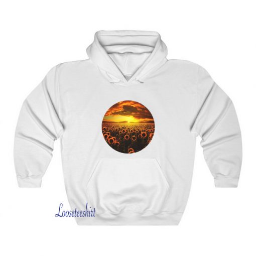 Sunset with Flowers Hoodie FD4D0