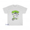 dog riding scooter T-shirt FD