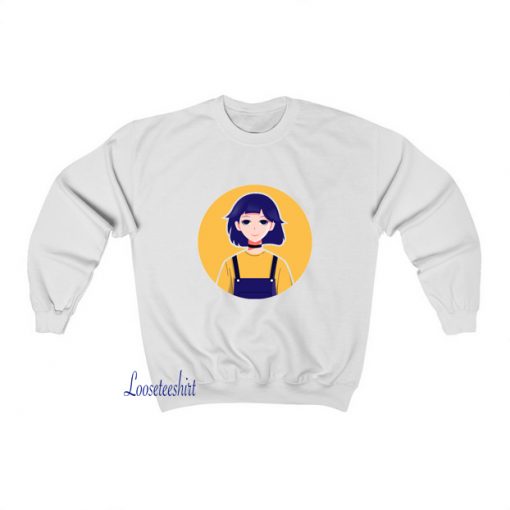 smiling girl character Sweatshirt FD4D0