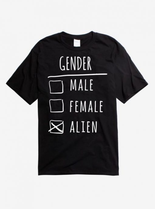 Gender Male Female Alien T-shirt SD5F1