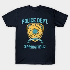 Simpsons Springfield Police T-Shirt FA22F1