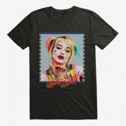 Harley Quinn Kiss Face Black T-Shirt FA16MA1