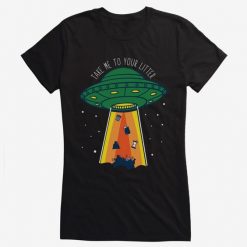 Hot Topic Earth Day UFO Litter Girls T-Shirt FA19MA1