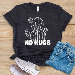 No Hugs Cactus T-Shirt SR15MA1