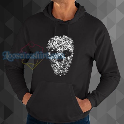 Skull Flower Retro Floral Vintage hoodie