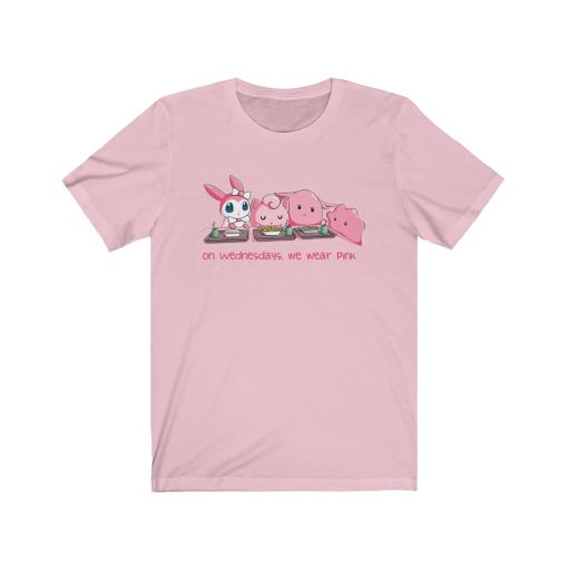 on wednesdays we wear pink Unisex Jersey Short Sleeve Tee