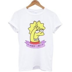 Lisa Simpson Nobody Cares T-shirt