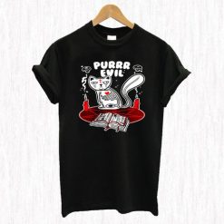 Purrr Evil – Cat Spell Demon Witch T Shirt