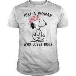 Snoopy Just A Woman Who Loves Dogs T-Shirt