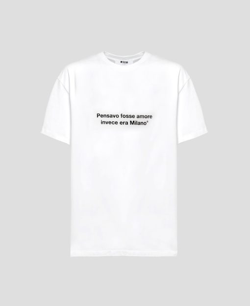 PENSAVO FOSSE MILANO QUOTE T-SHIRT