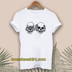 Hear See No Evil Skull T-shirt