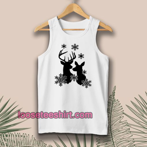 Free Reindeer Snowflakes Tanktop