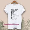 Disney Princeses T-shirt unisex TPKJ1